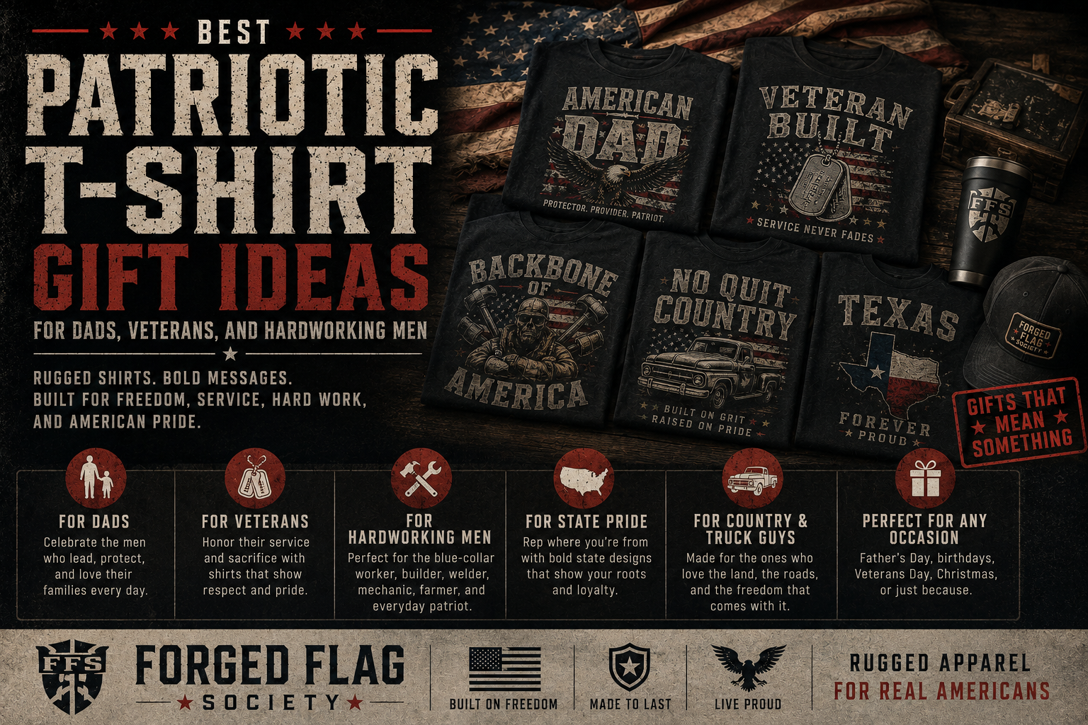 Best Patriotic T-Shirt Gift Ideas | Forged Flag Society