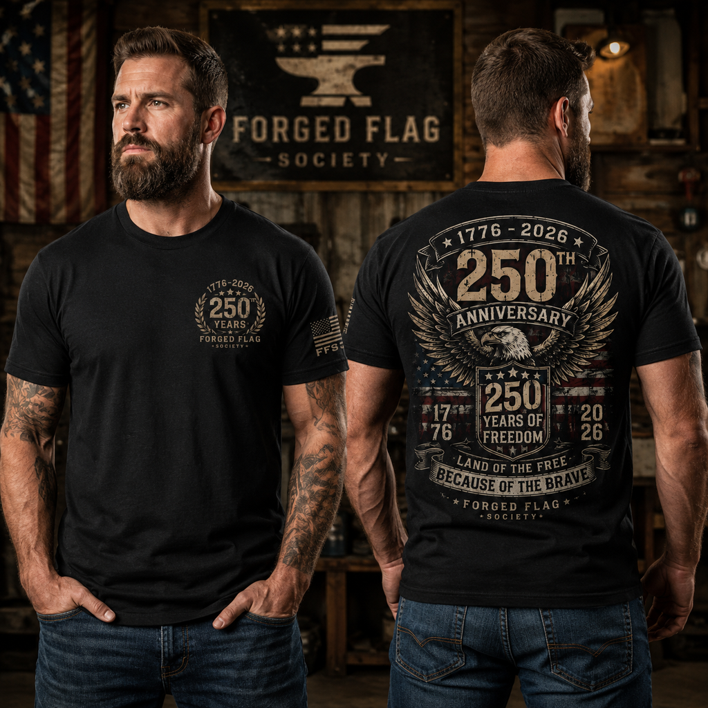 250th anniversary design with back and front print.