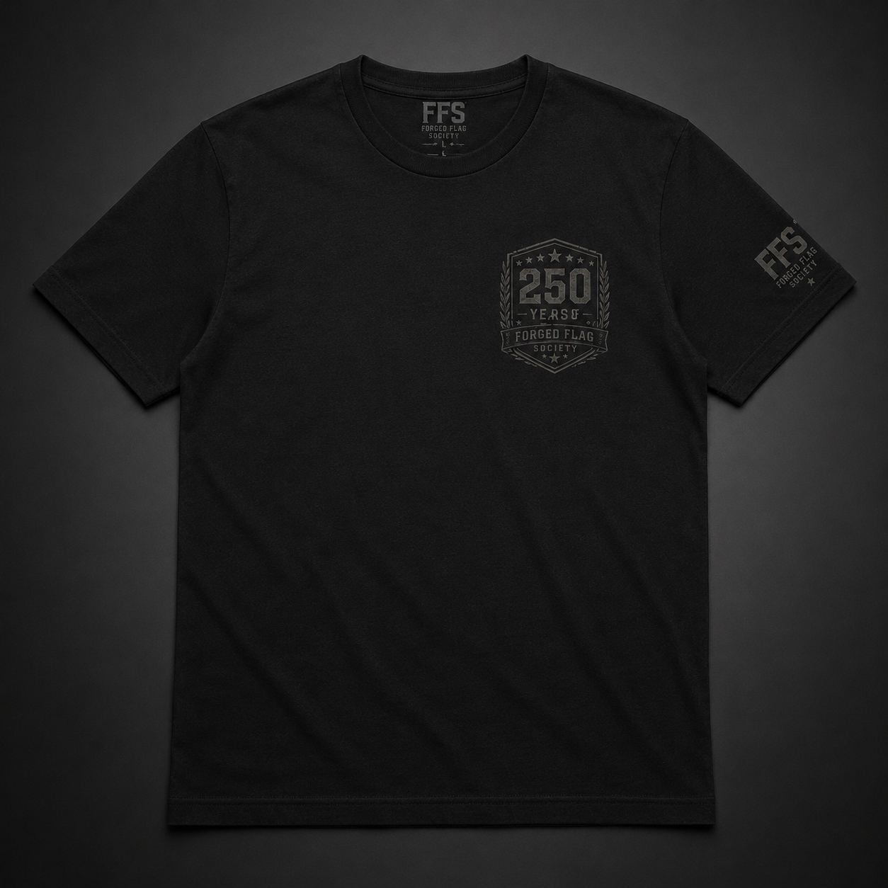 250 Years of Freedom Tone-On-Tone Forged Flag Tee