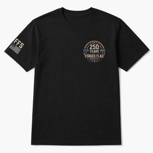 1776–2026 America 250 Forged Flag Tee