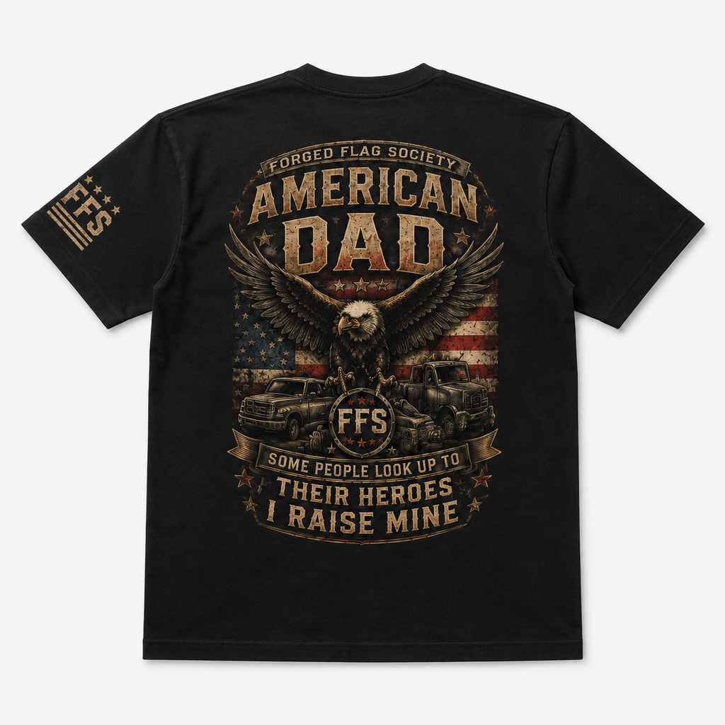 American Dad Forged Flag Tee