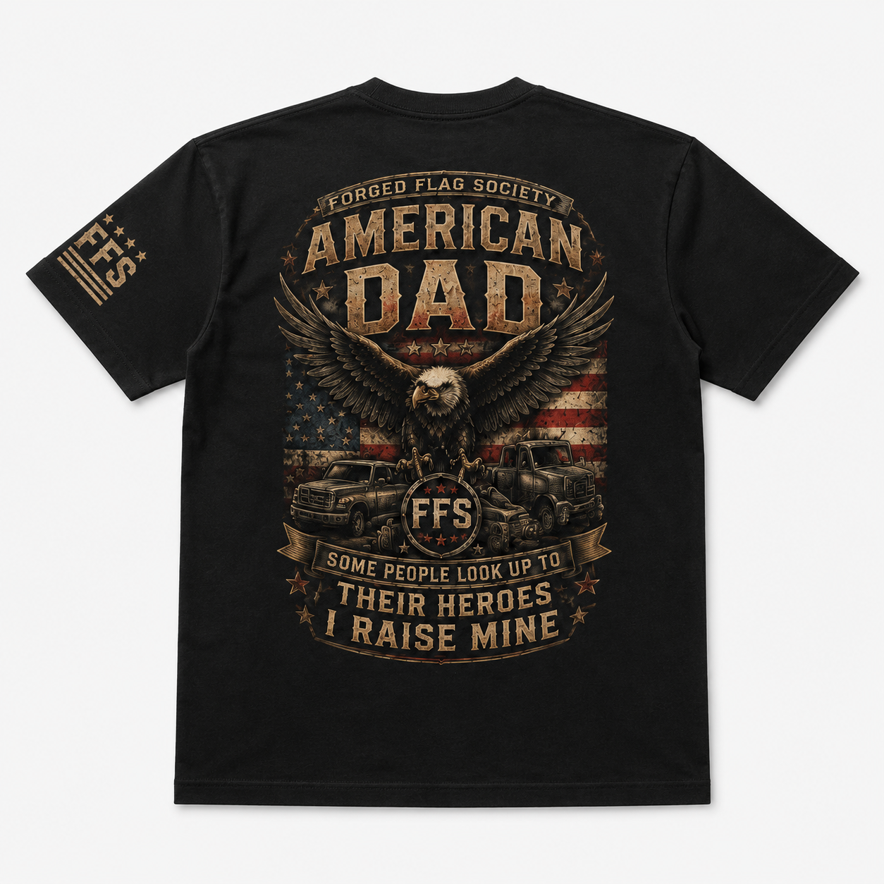 American Dad Forged Flag Tee