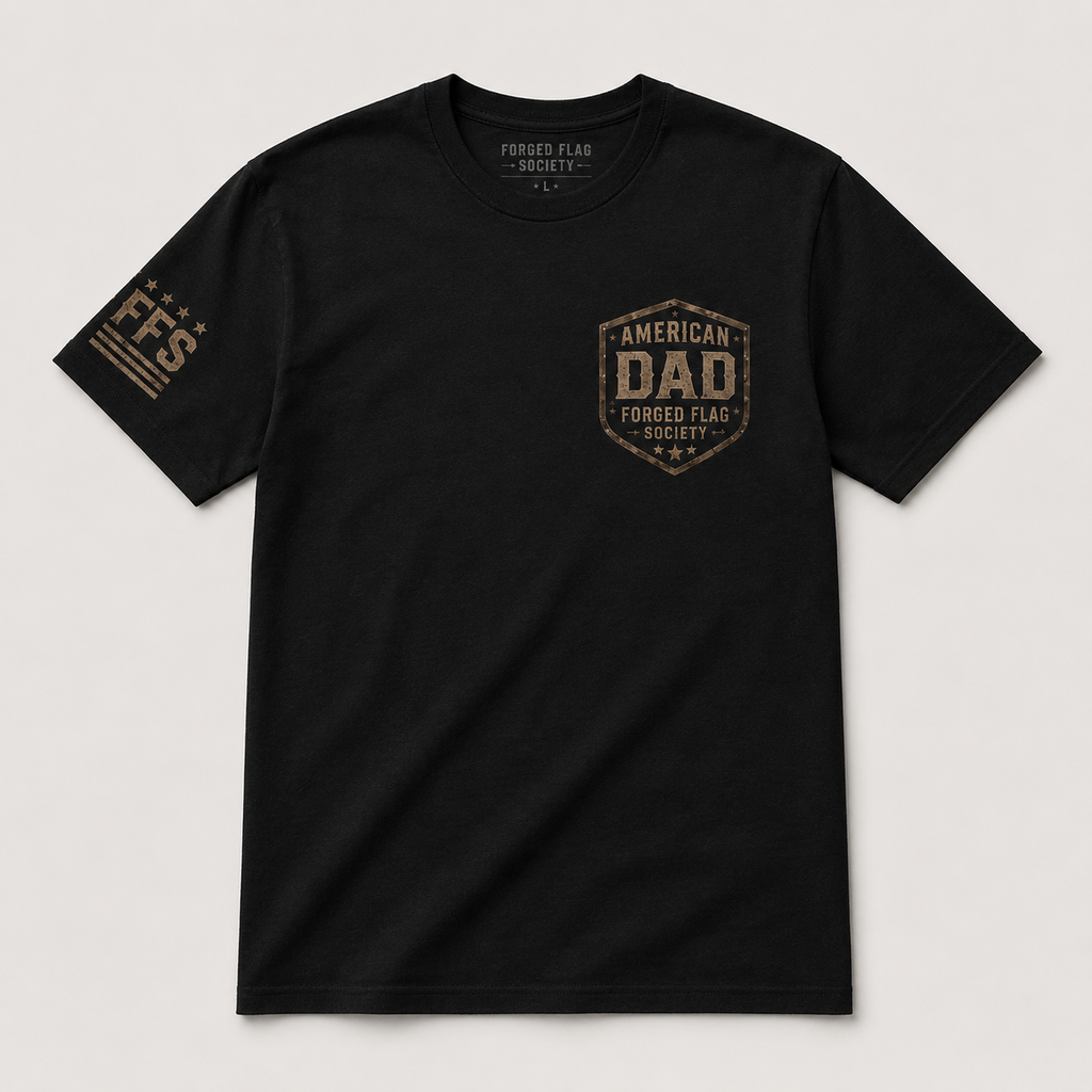 American Dad Forged Flag Tee