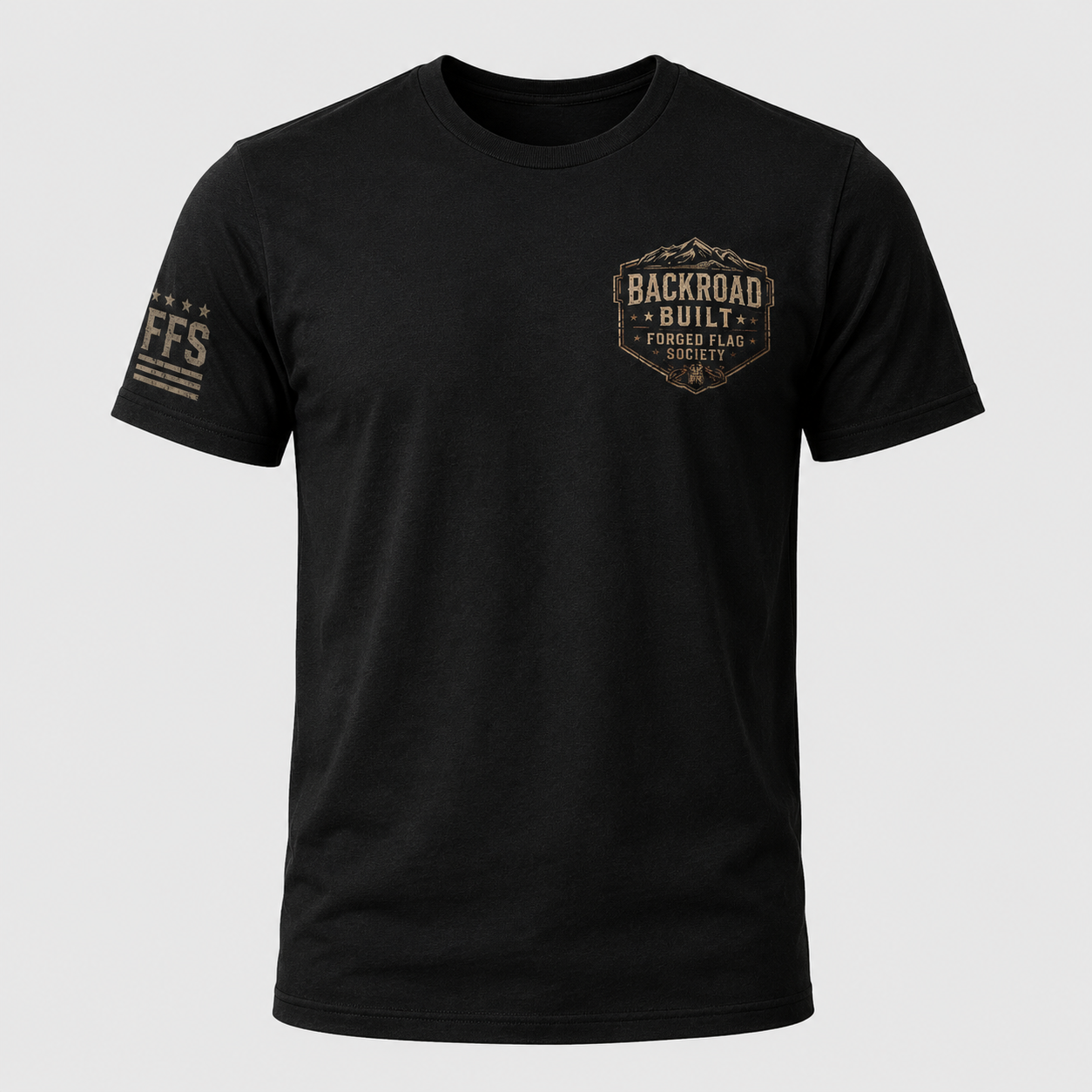 Backroad Built Forged Flag Tee