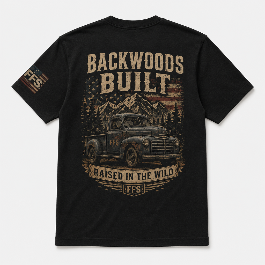 Backwoods Built Forged Flag Tee