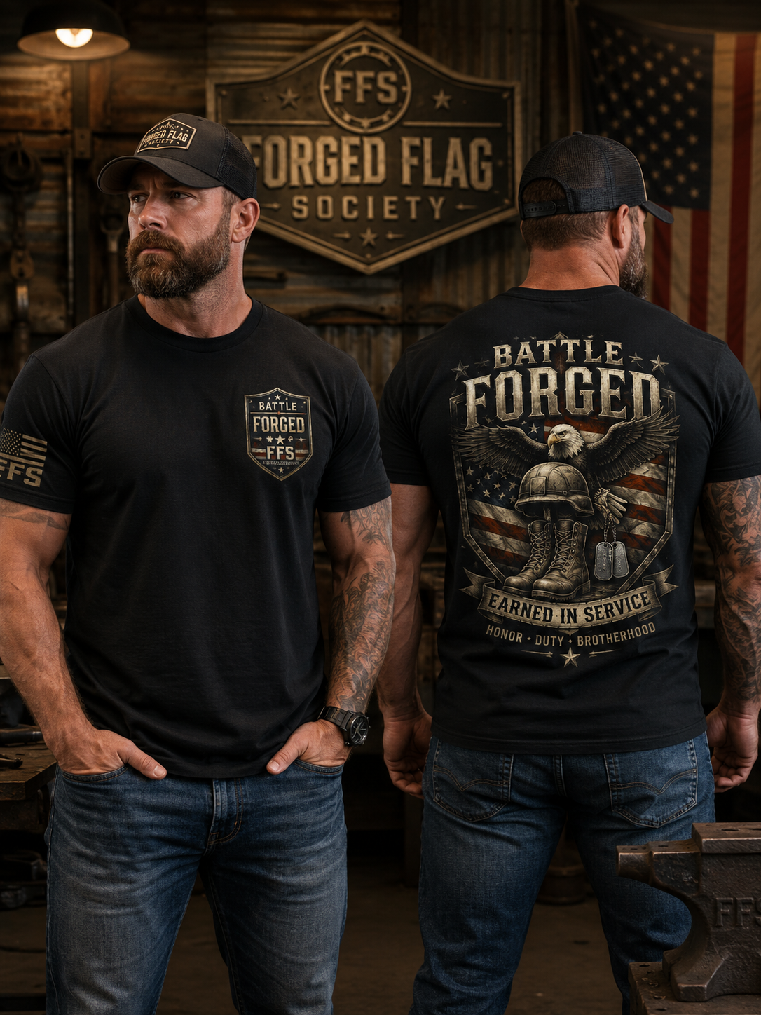 Battle Forged Flag Tee