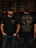 Built By Discipline Dad Forged Flag Tee