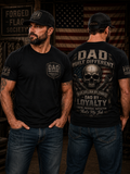 Dad Built Different Forged Flag Tee