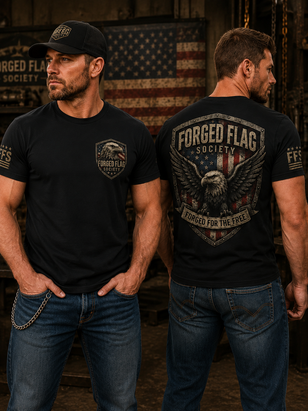 Forged Flag Society Eagle Crest Tee