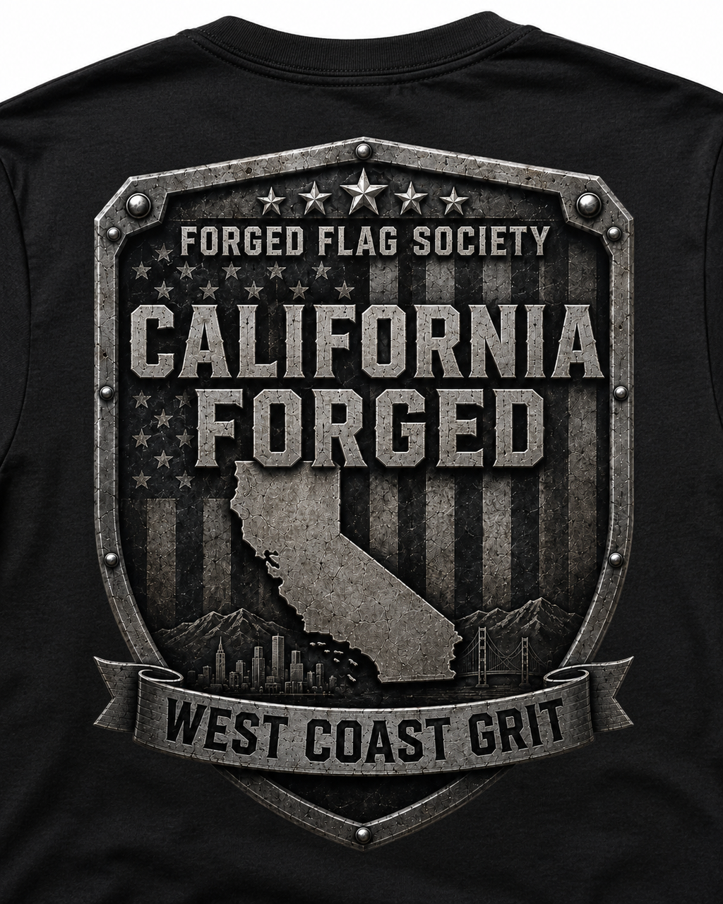 California Forged Flag Tee