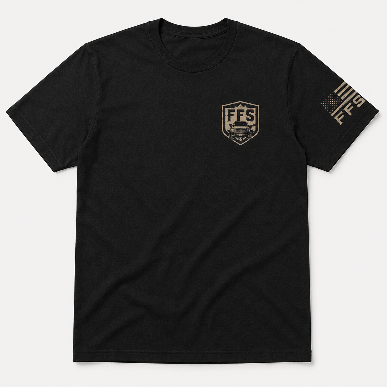 I Love My Truck Forged Flag Tee