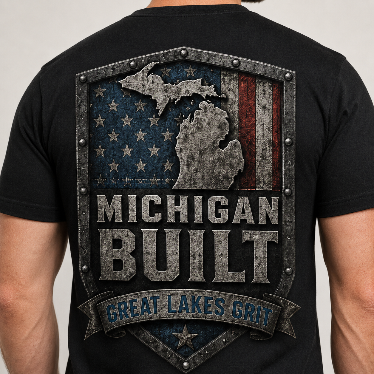 Michigan Built Forged Flag Tee
