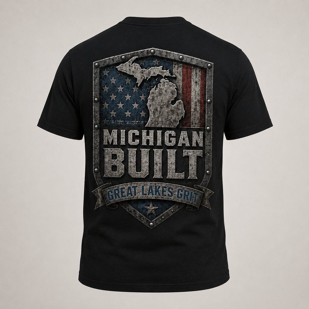 Michigan Built Forged Flag Tee