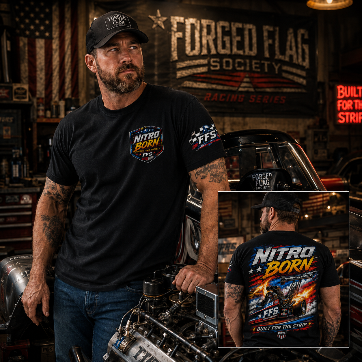 Nitro Born Forged Flag Tee