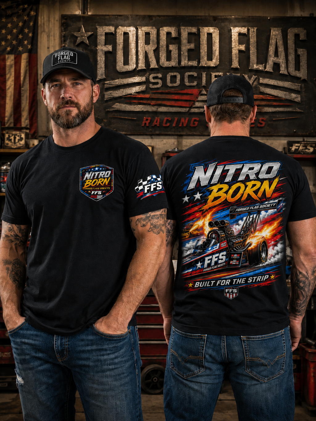 Nitro Born Forged Flag Tee