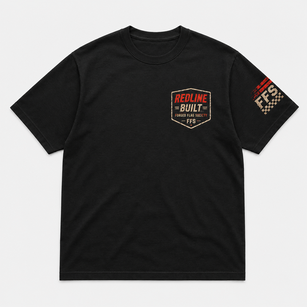 Redline Built Forged Flag Tee