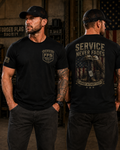 Service Never Fades Forged Flag Tee