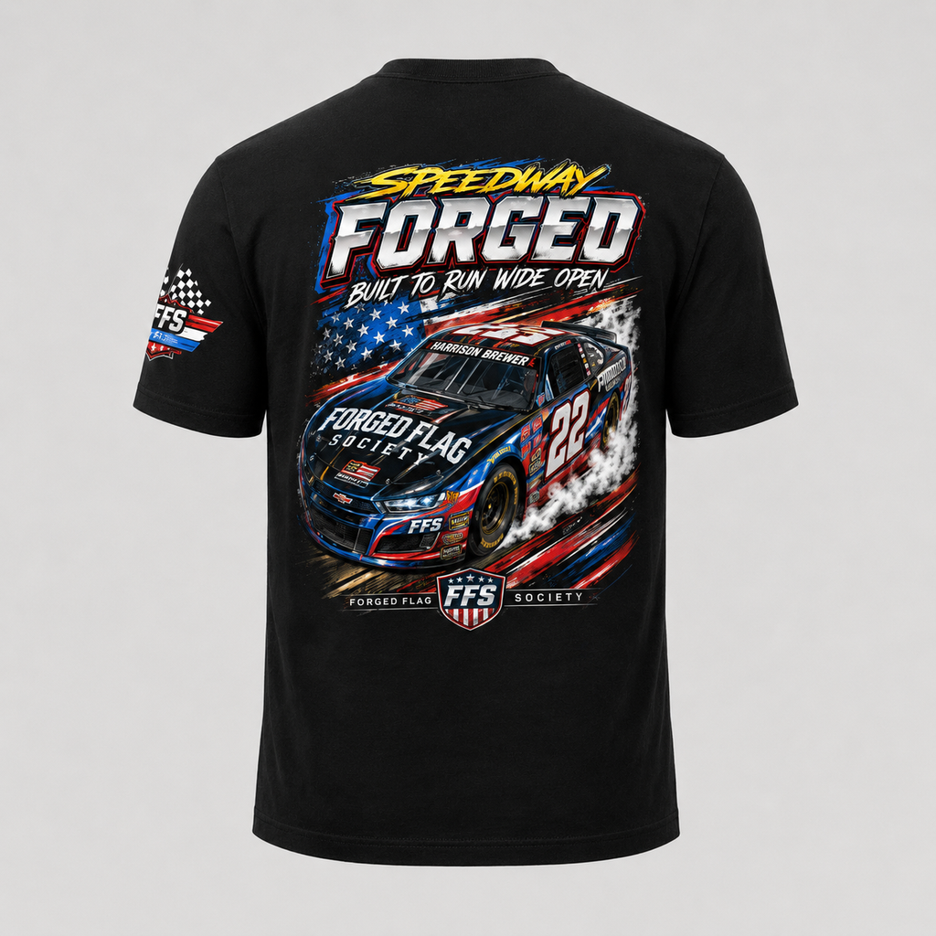 Speedway Forged Flag Tee