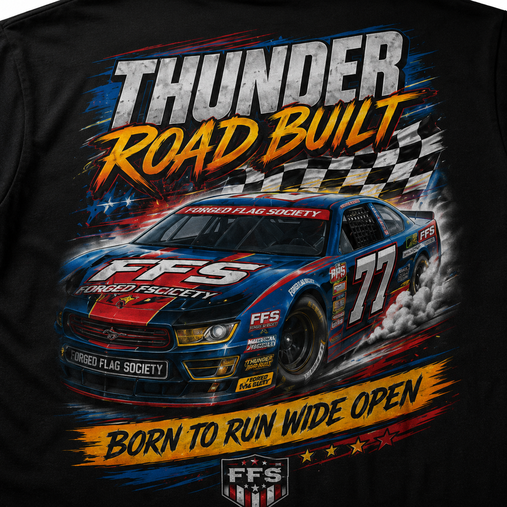 Thunder Road Built Forged Flag Tee