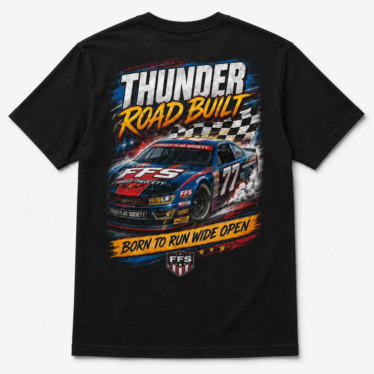 Thunder Road Built Forged Flag Tee