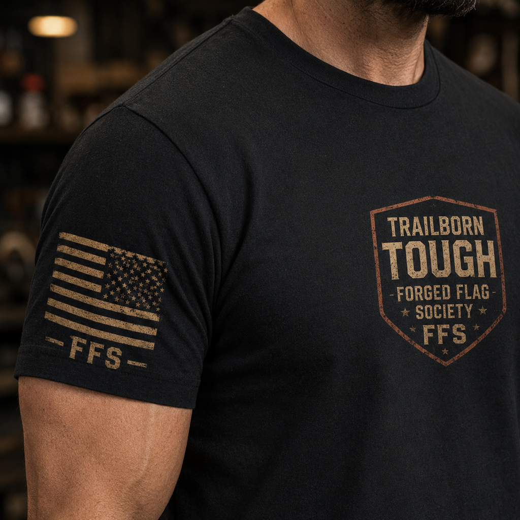 Trailborn Tough Forged Flag Tee