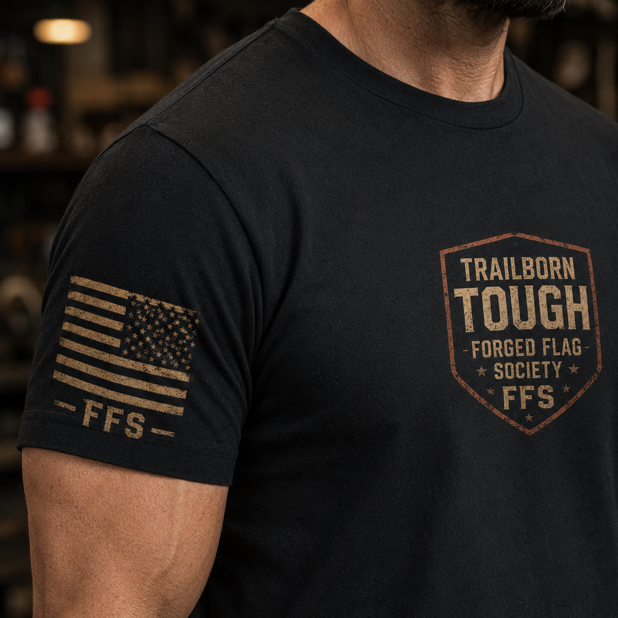 Trailborn Tough Forged Flag Tee
