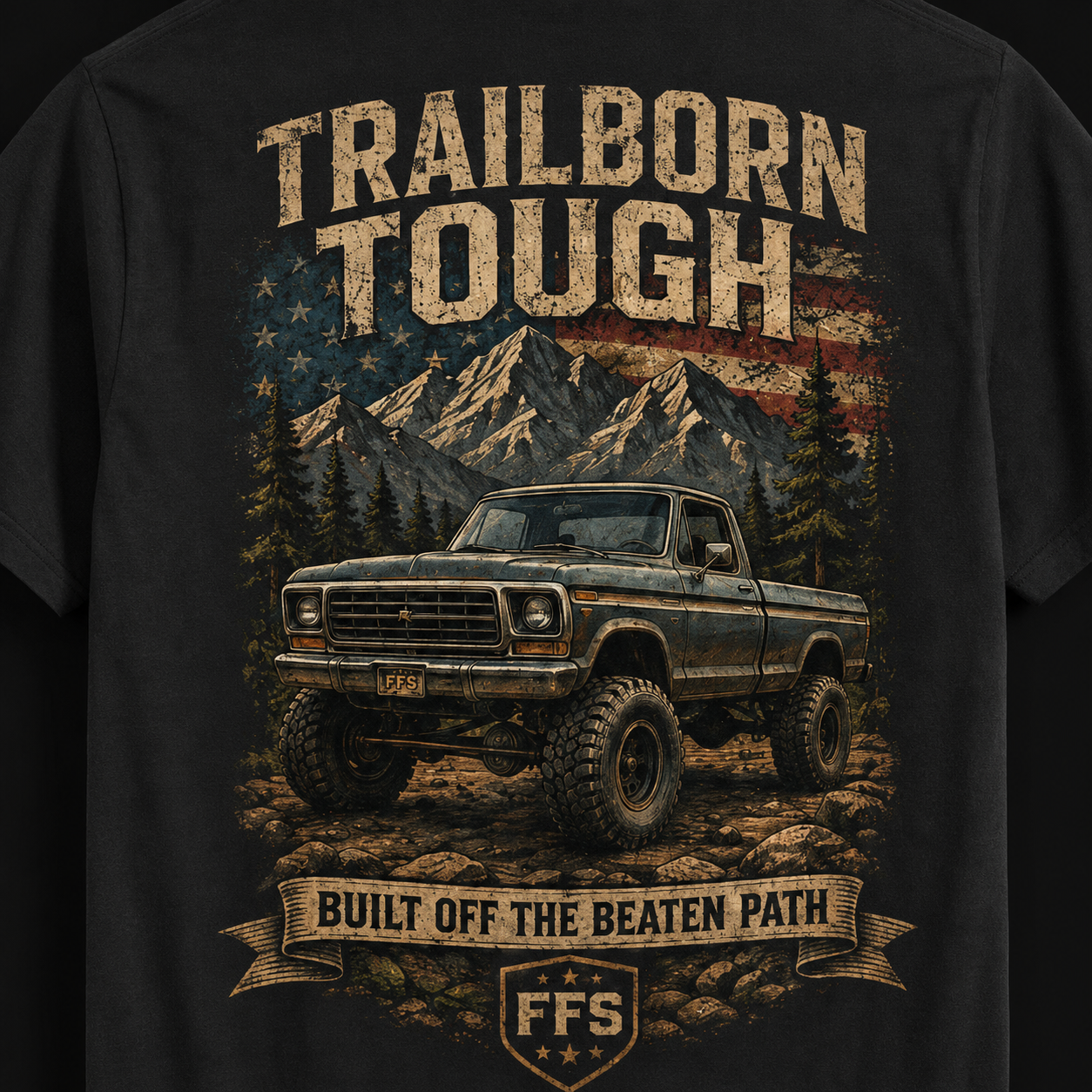 Trailborn Tough Forged Flag Tee
