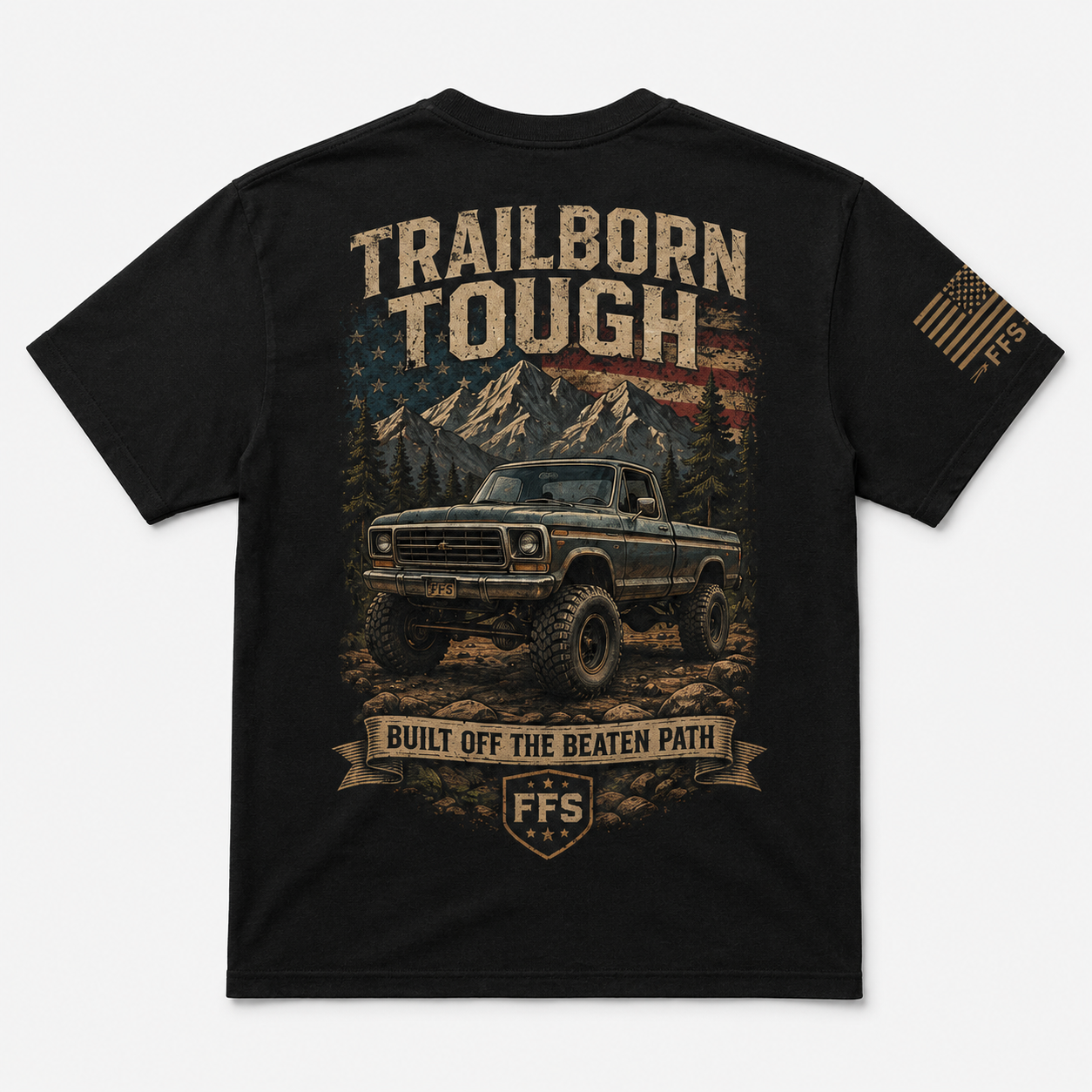 Trailborn Tough Forged Flag Tee