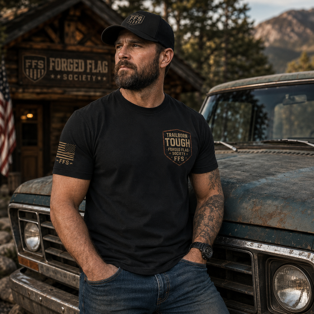 Trailborn Tough Forged Flag Tee