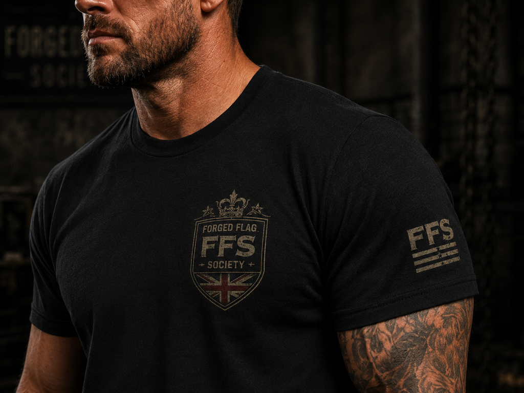 United Kingdom Built Forged Flag Tee