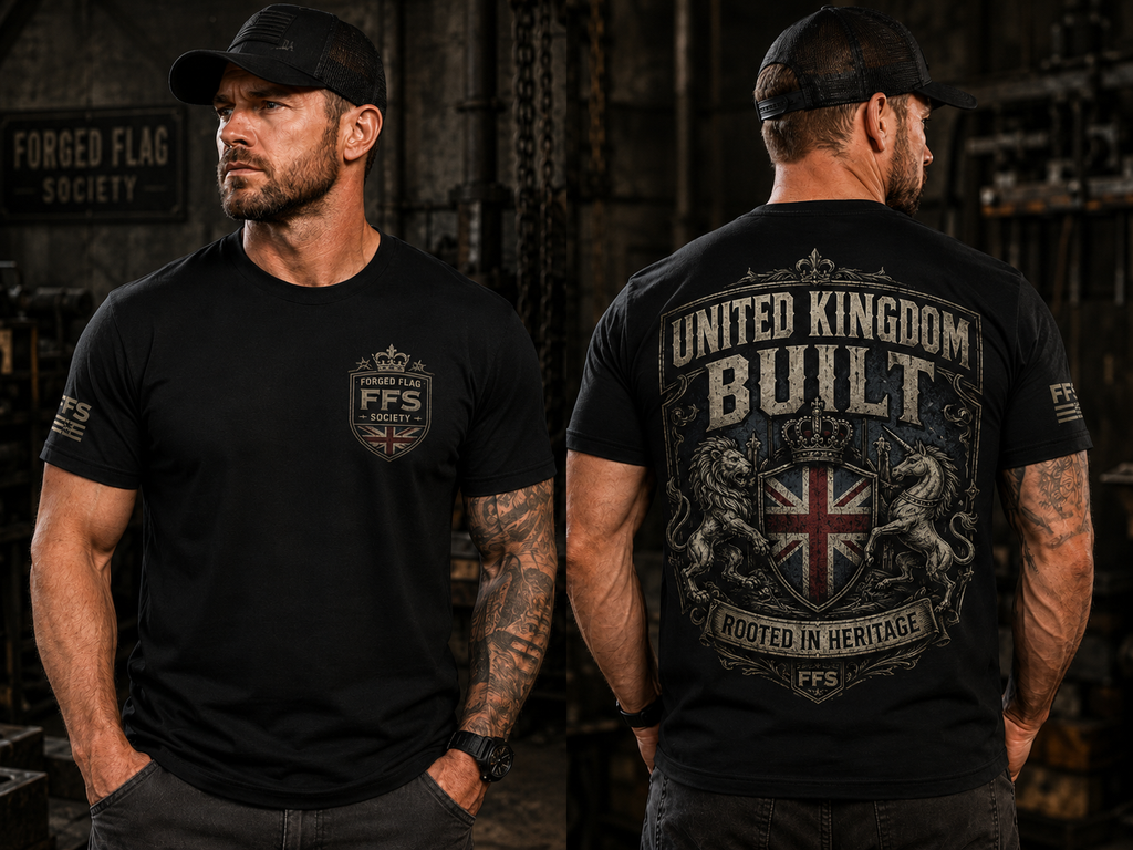 United Kingdom Built Forged Flag Tee