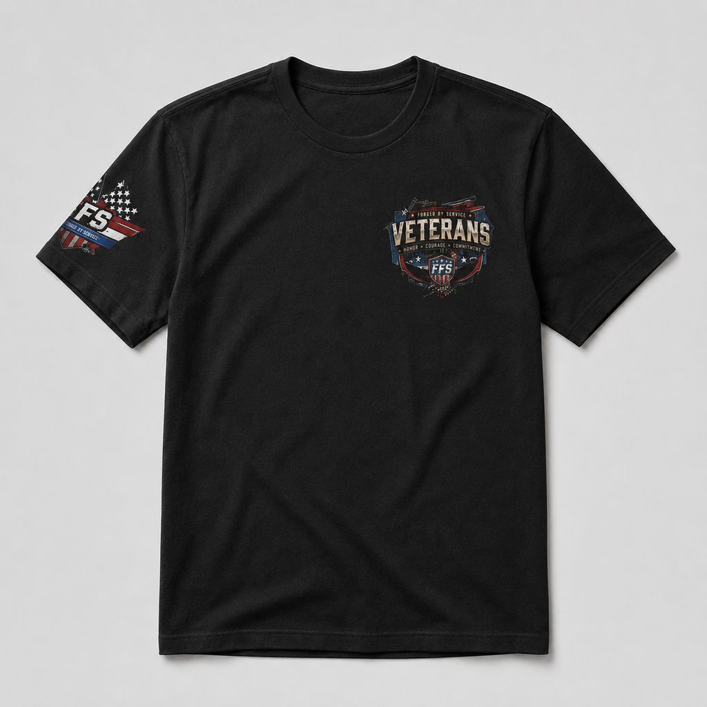 Veterans Forged Flag Tee