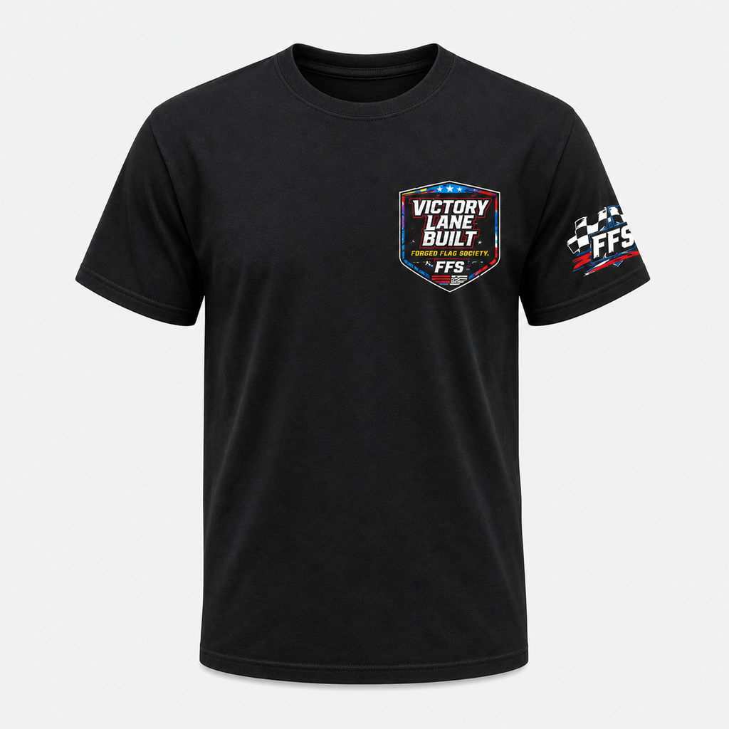 Victory Lane Built Forged Flag Tee