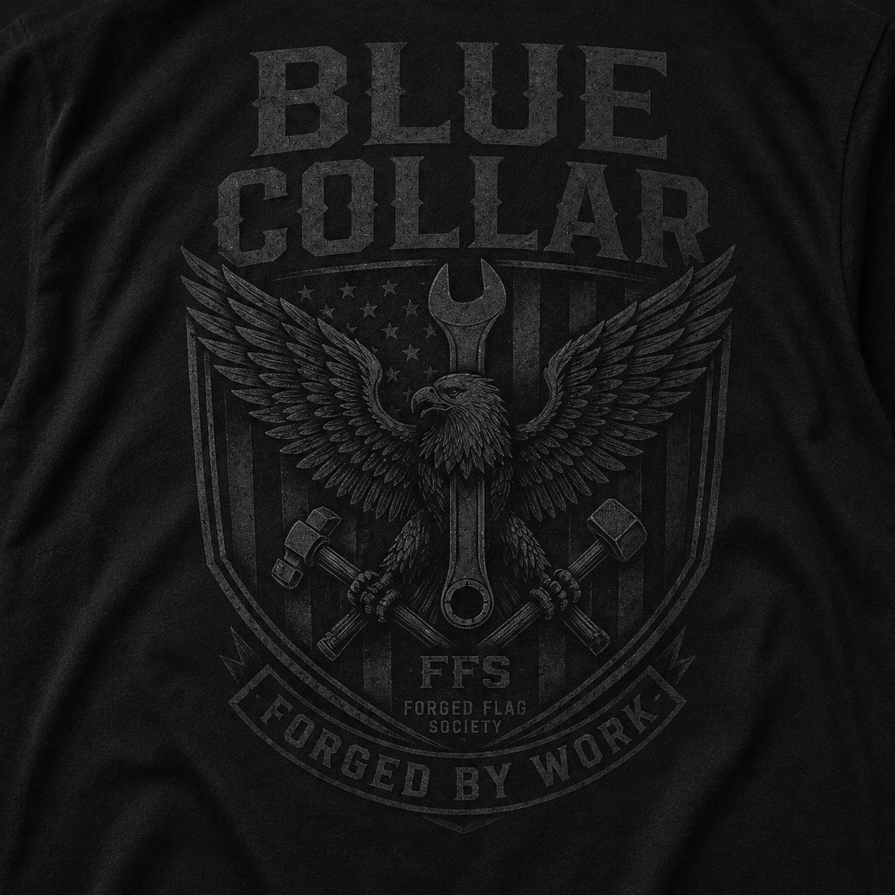 Blue Collar Forged Flag Tee