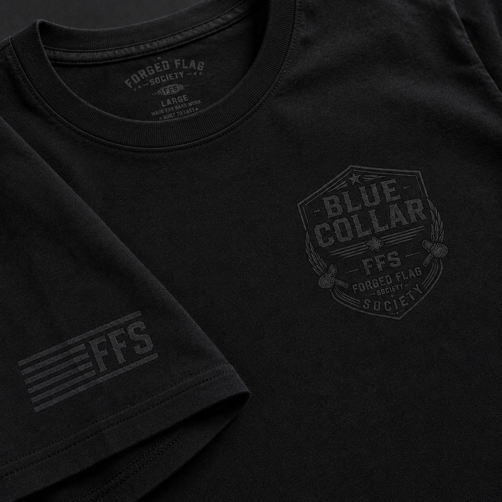 Blue Collar Forged Flag Tee