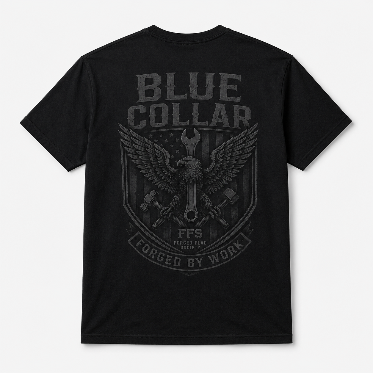 Blue Collar Forged Flag Tee