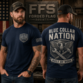 Blue Collar Nation Forged Flag Tee