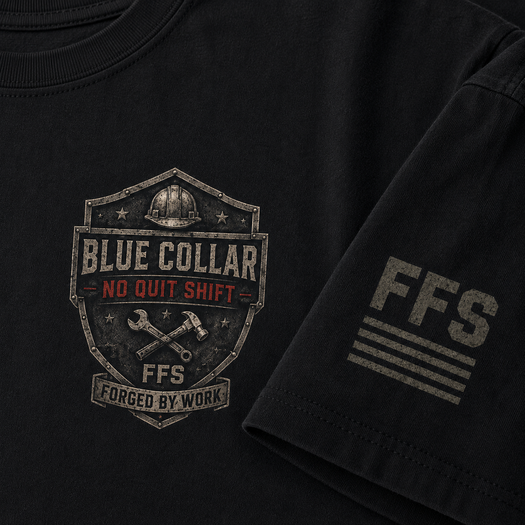 No Quit Shift Forged Flag Tee