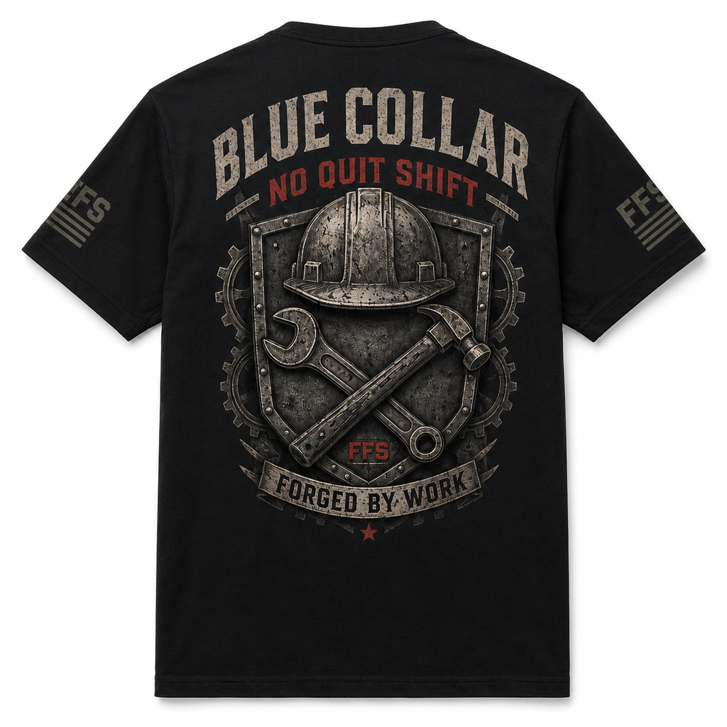No Quit Shift Forged Flag Tee