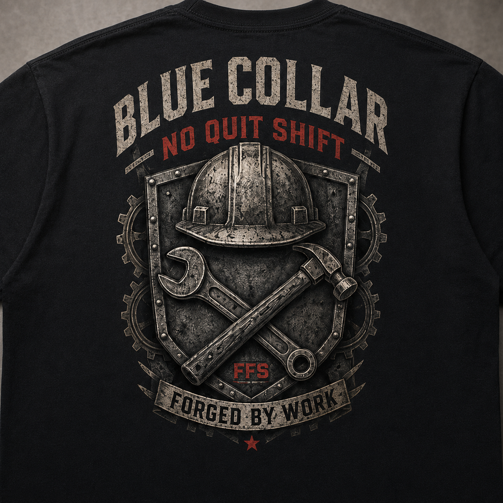 No Quit Shift Forged Flag Tee