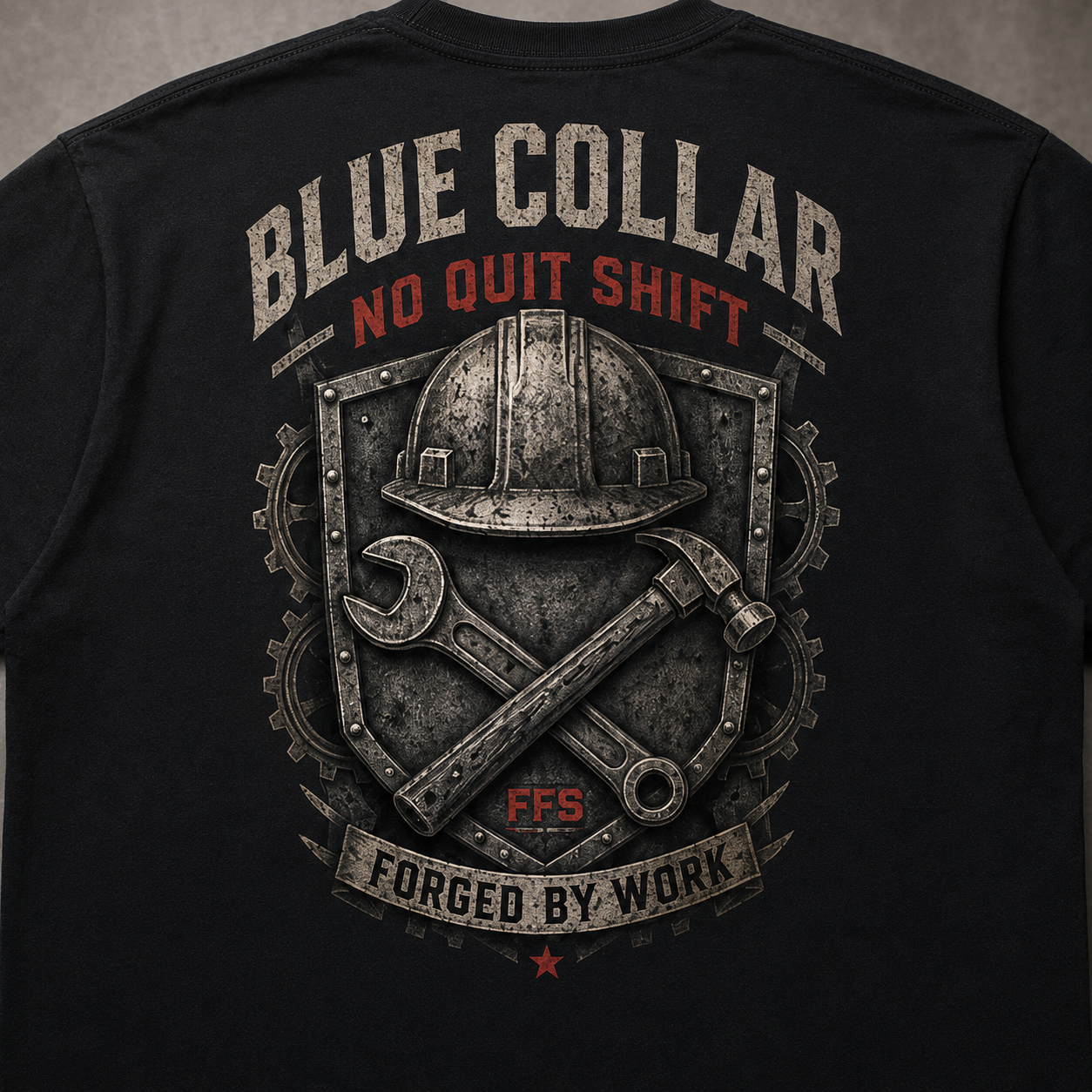 No Quit Shift Forged Flag Tee