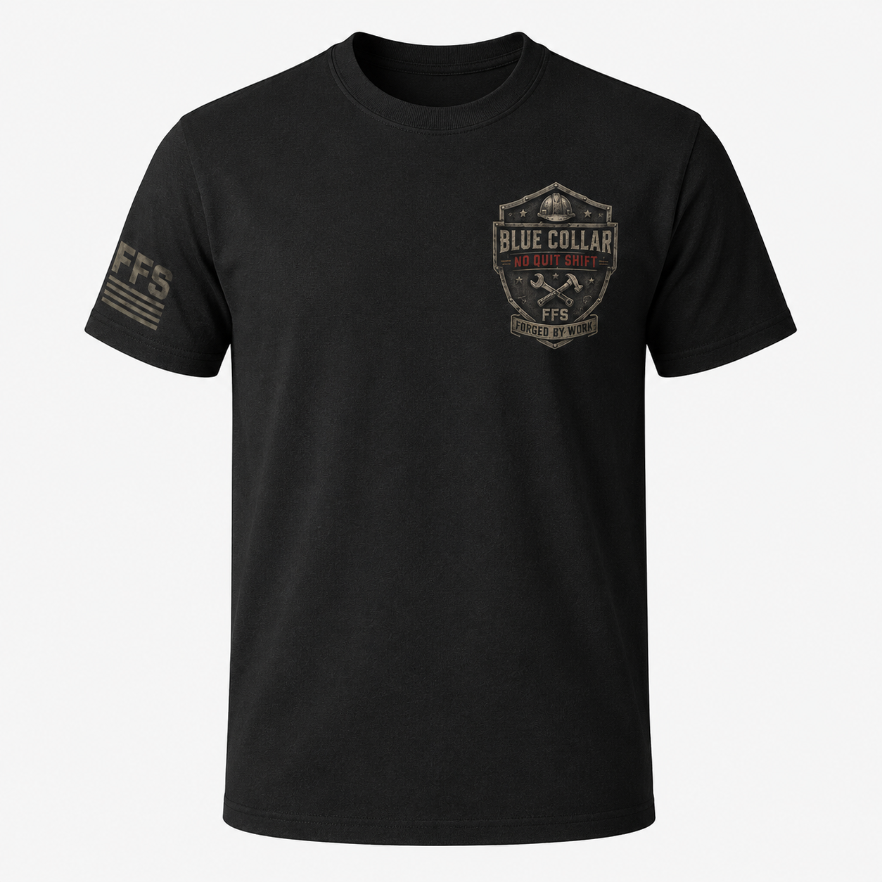 No Quit Shift Forged Flag Tee