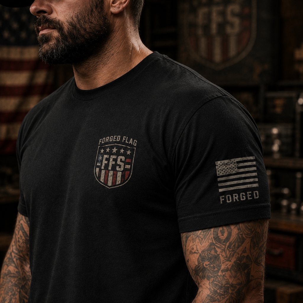 Built On Freedom Forged Flag Tee
