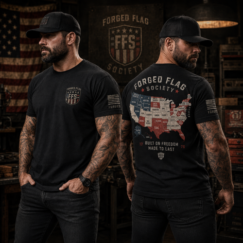 Built On Freedom Forged Flag Tee | Forged Flag Society