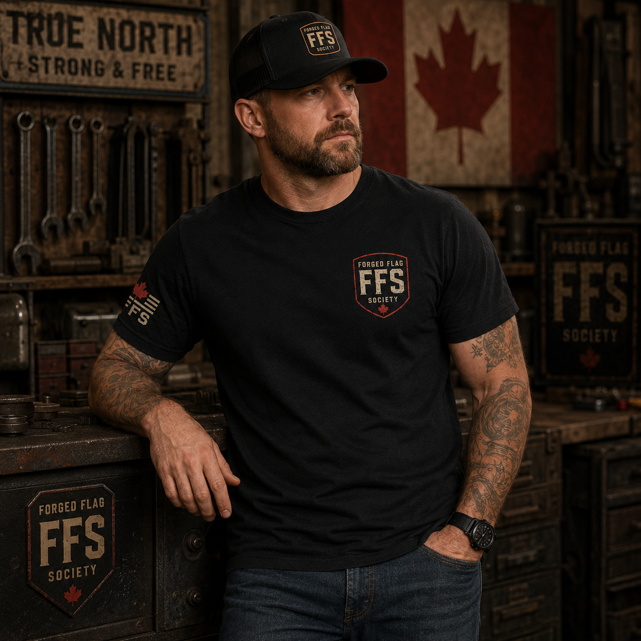 Canada Forged Flag Tee