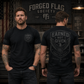 Earned Not Given Forged Flag Tee