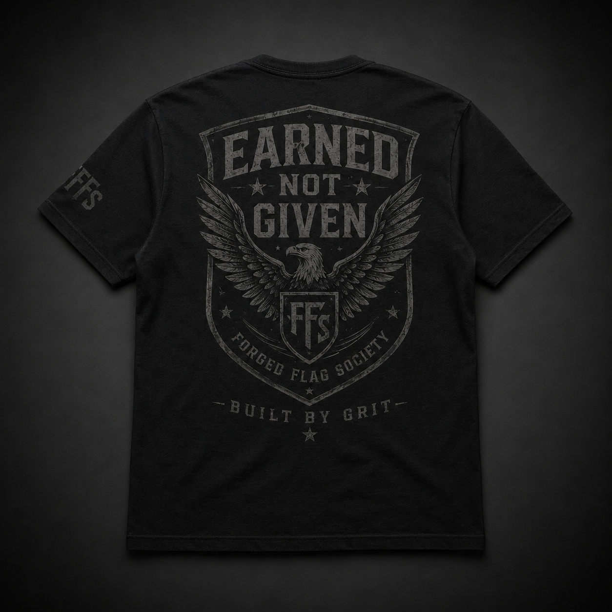 Earned Not Given Forged Flag Tee
