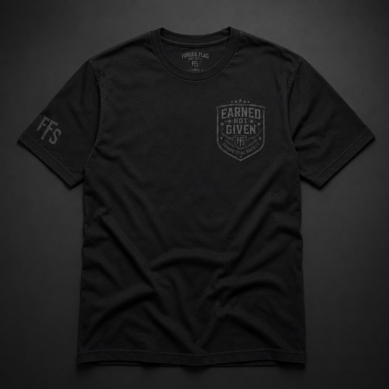 Earned Not Given Forged Flag Tee