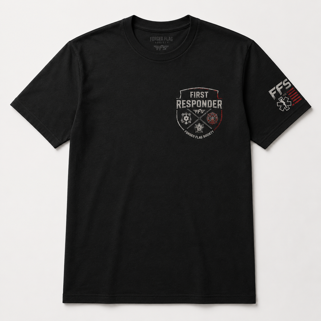 First Responder Forged Flag Tee