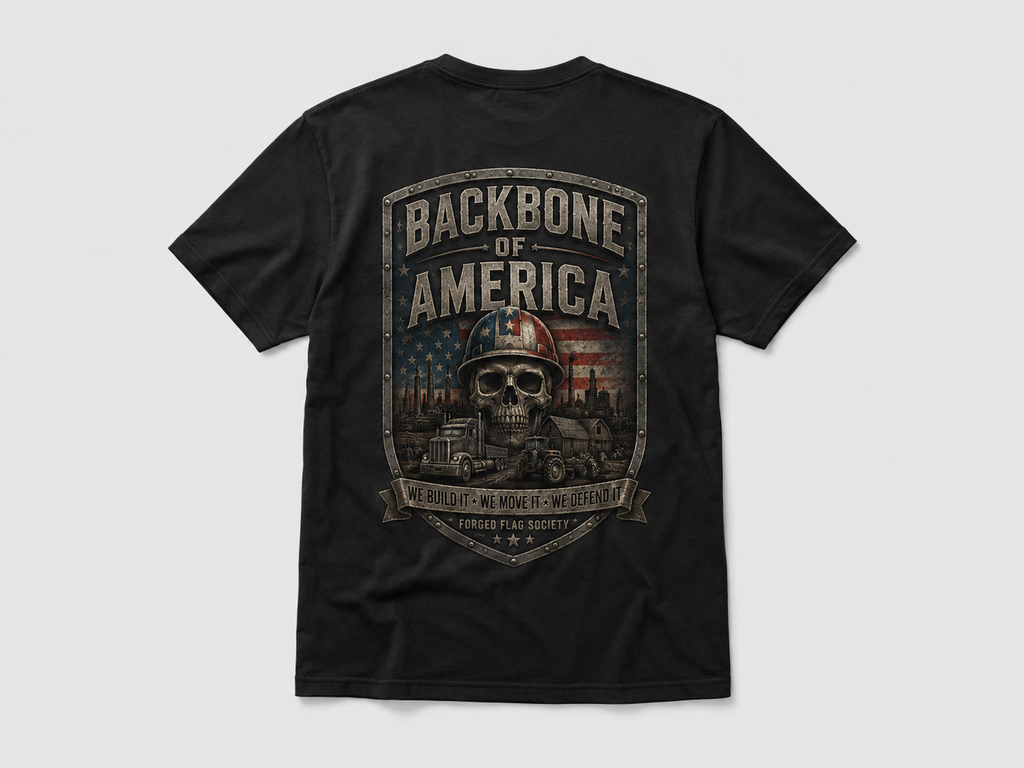 Backbone of America Forged Flag Tee